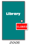 Library Closing Sign