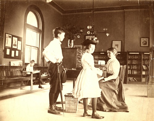 BPL-Children's Room, 1898, Emily Coit, Librarian