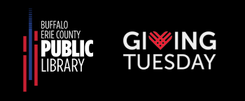 Giving Tuesday with library logo