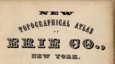 New Topographical Atlas of Erie Co., New York