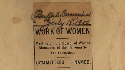 Pan-American Exposition Scrapbooks, Women’s Participation