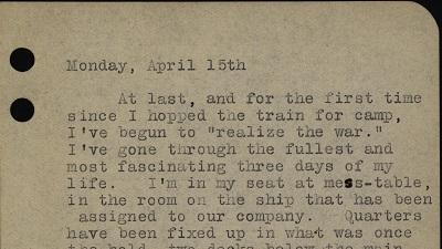 WWI Diary: Peyton Randolph Campbell