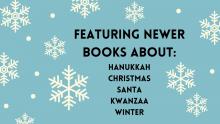 newer books about hanukkah christmas santa kwanzaa and winter