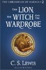 cover of The Lion, the Witch and the Wardrobe (blue cover and picture of a lion)