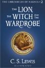 cover of The Lion, the Witch and the Wardrobe (blue cover and picture of a lion)
