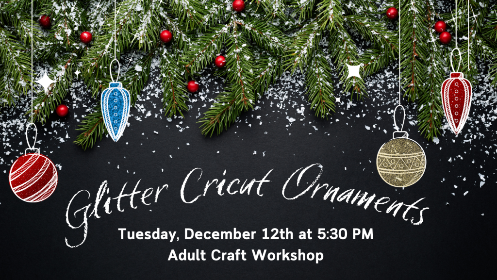 Glitter Cricut Ornaments