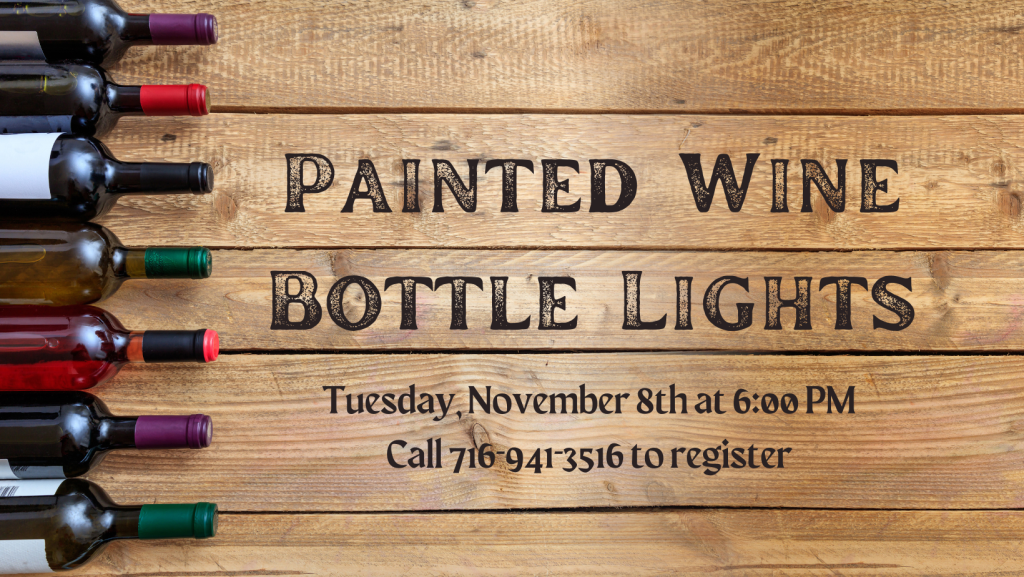 Painted Wine Bottle Lights