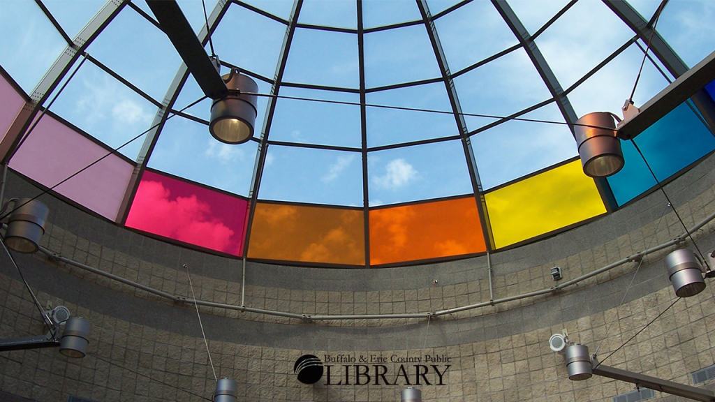 Glass ceiling @ Buffalo's Frank E. Merriweather, Jr., Branch Library