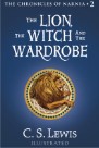 cover of The Lion, the Witch and the Wardrobe (blue cover and picture of a lion)