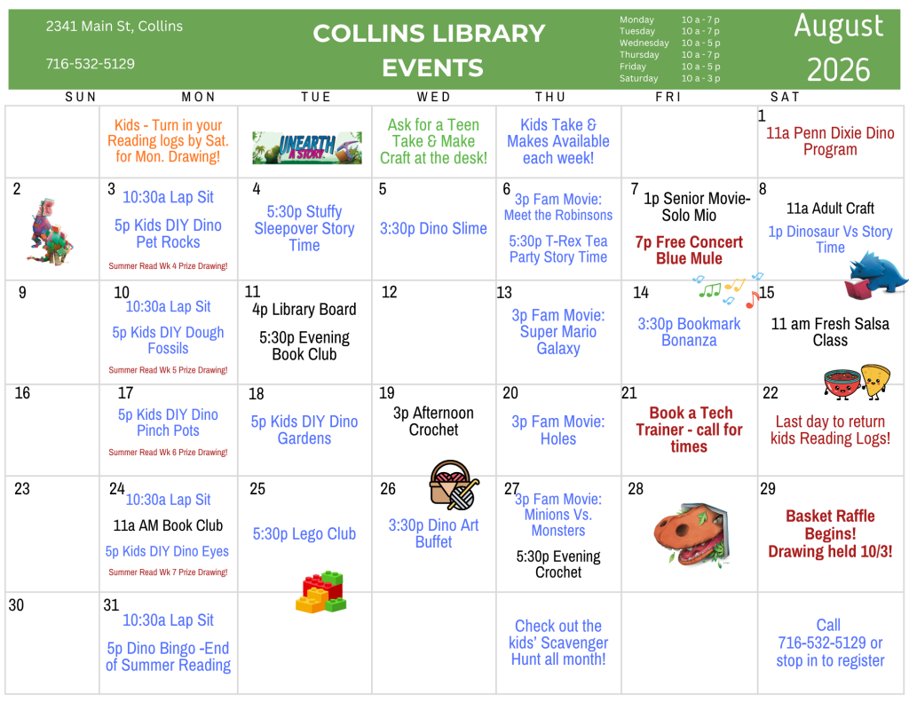 August calendar of events - details https://buffalolib.libcal.com/calendar/events?cid=12898&t=m&d=0000-00-00&cal=12898&cm=5199&inc=0