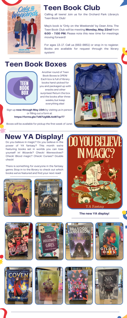 May Teen Services Newsletter - 2