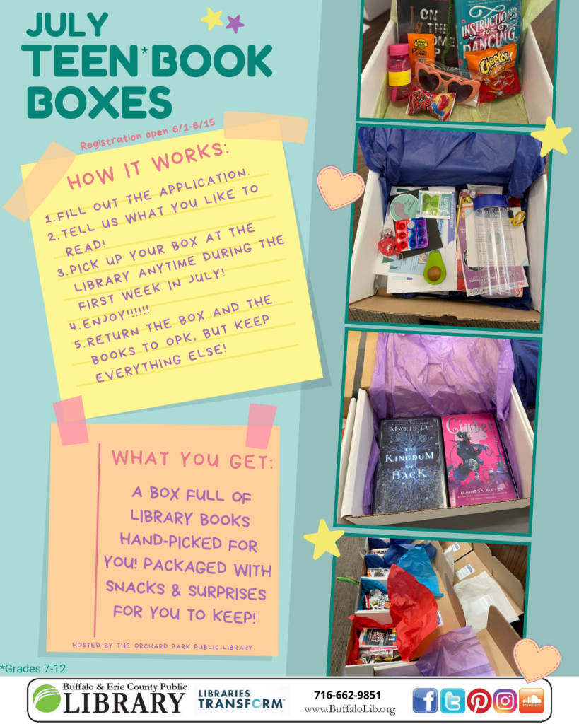 July Teen Book Box Registration is now open!