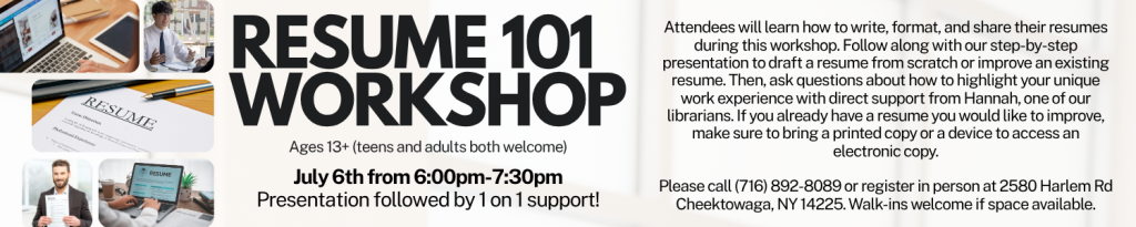 Resume 101 Workshop