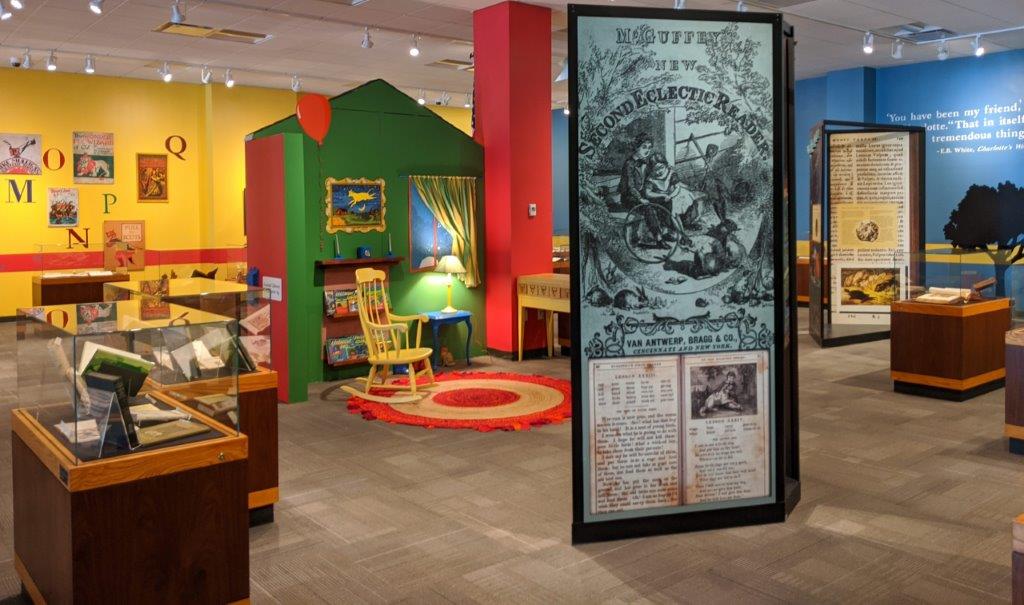 View of B is for Book library exhibit